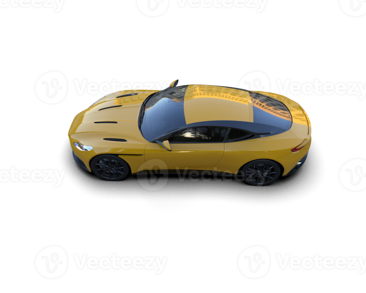 Realistic sport car isolated on background. 3d rendering - illustration png