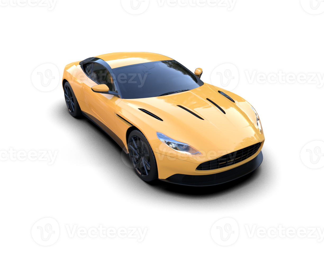 Realistic sport car isolated on background. 3d rendering - illustration png