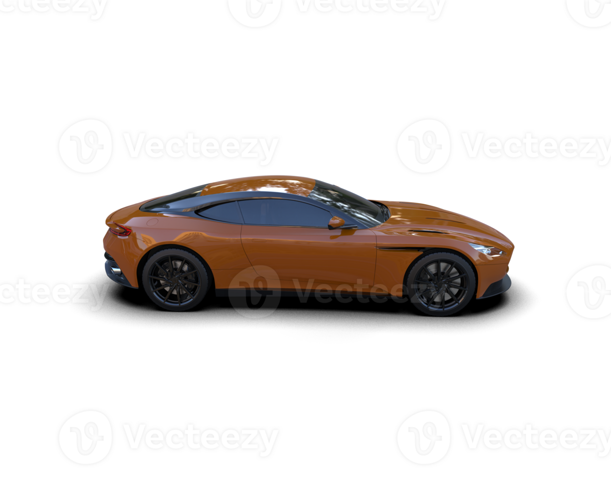 Realistic sport car isolated on background. 3d rendering - illustration png