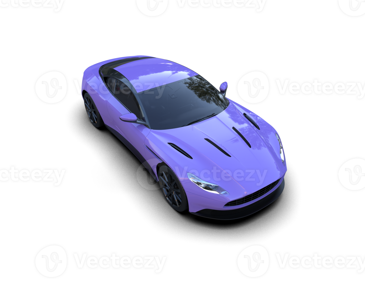 Realistic sport car isolated on background. 3d rendering - illustration png