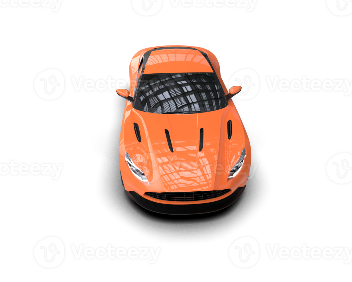 Realistic sport car isolated on background. 3d rendering - illustration png
