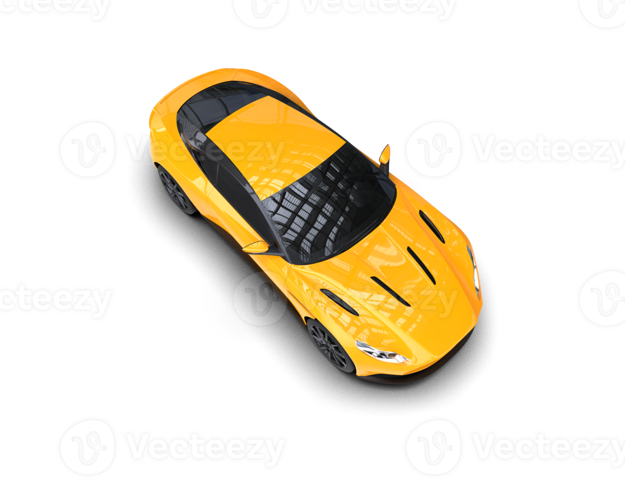 Realistic sport car isolated on background. 3d rendering - illustration png