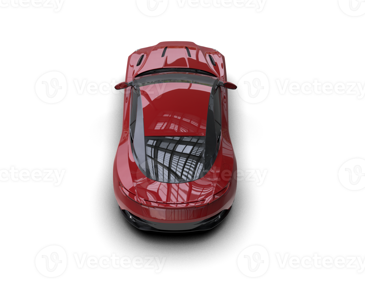 Realistic sport car isolated on background. 3d rendering - illustration png