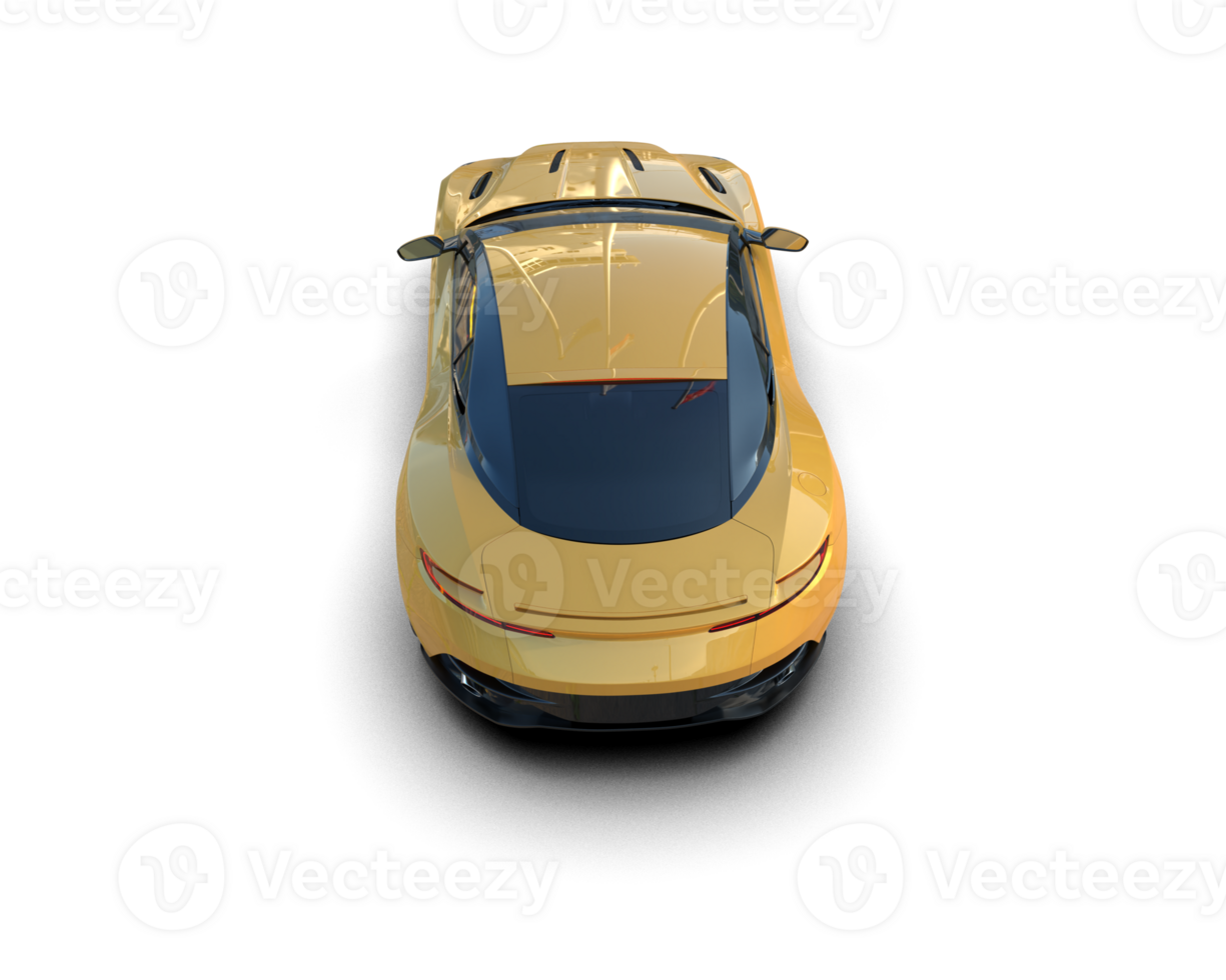 Realistic sport car isolated on background. 3d rendering - illustration png