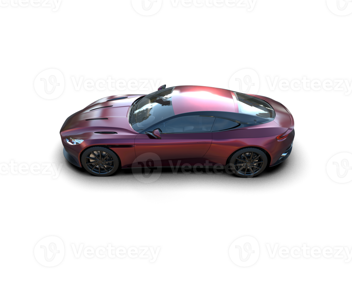 Realistic sport car isolated on background. 3d rendering - illustration png