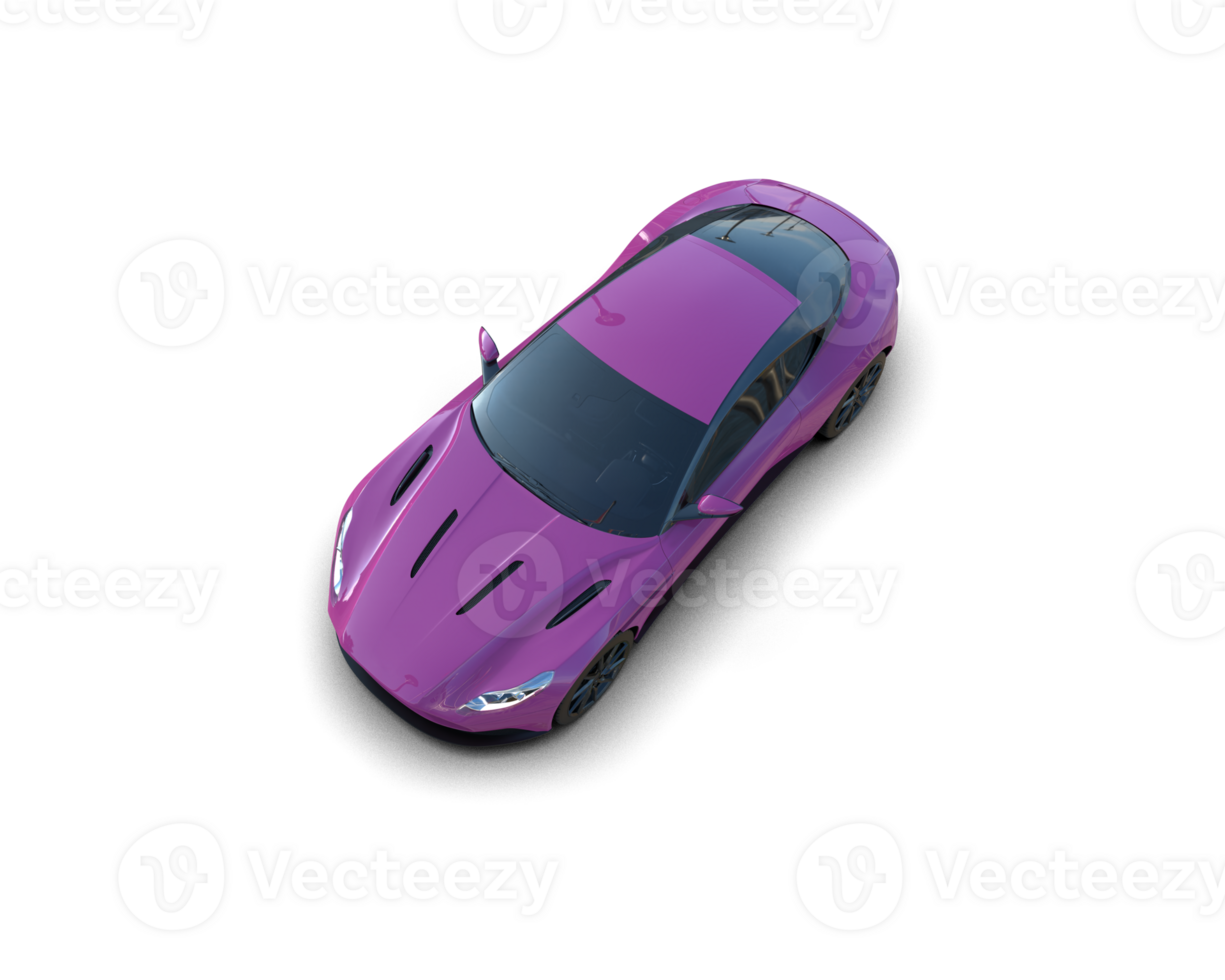 Realistic sport car isolated on background. 3d rendering - illustration png