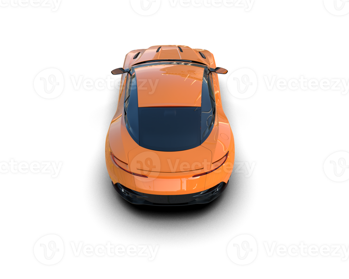 Realistic sport car isolated on background. 3d rendering - illustration png