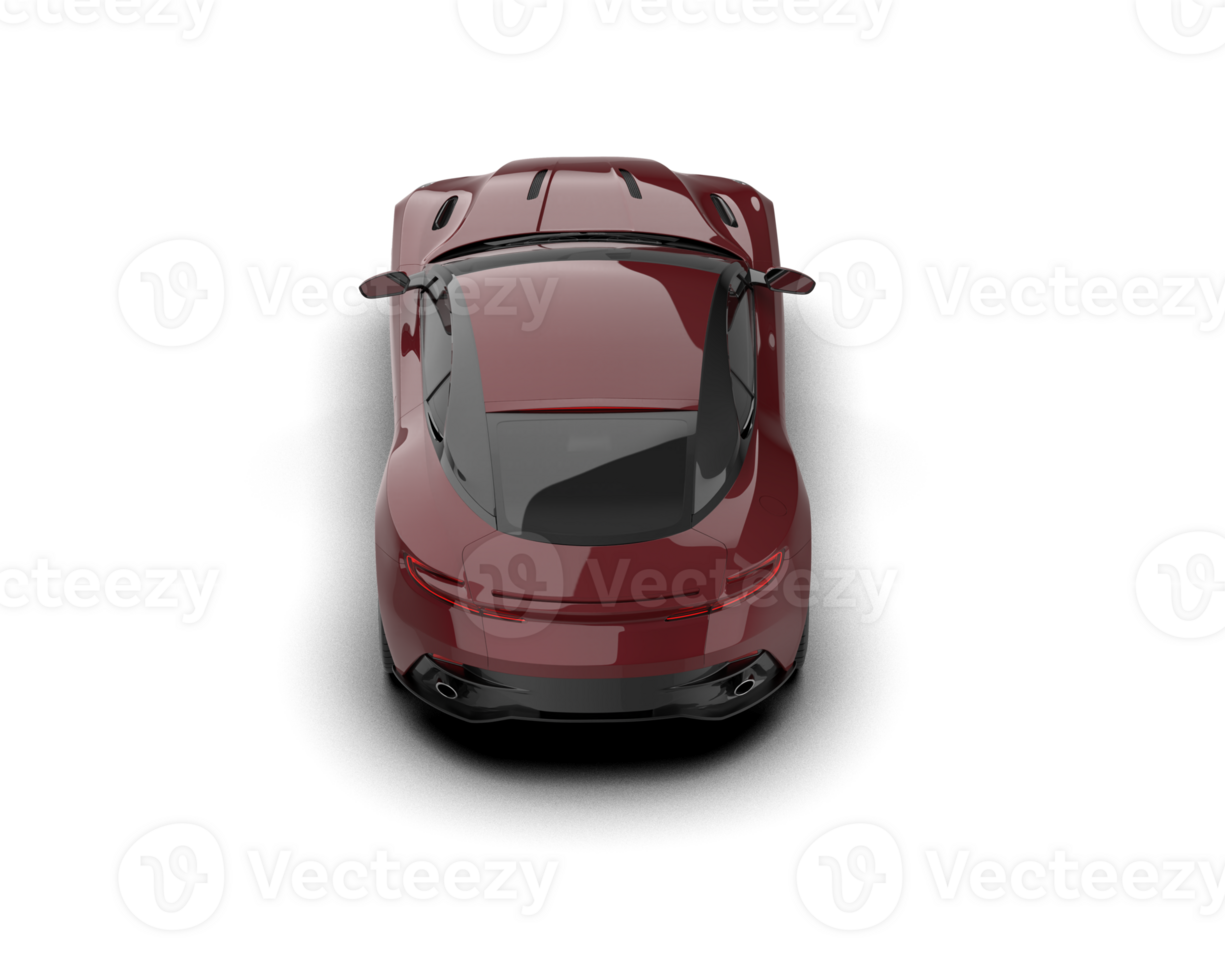 Realistic sport car isolated on background. 3d rendering - illustration png