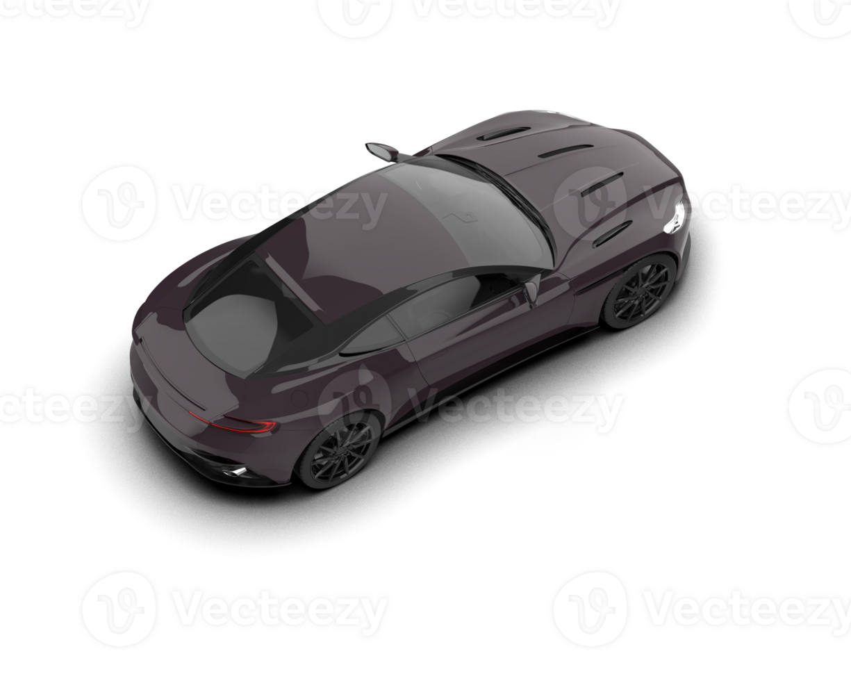 Realistic sport car isolated on background. 3d rendering - illustration png