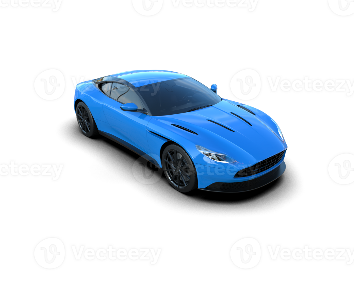 Realistic sport car isolated on background. 3d rendering - illustration png