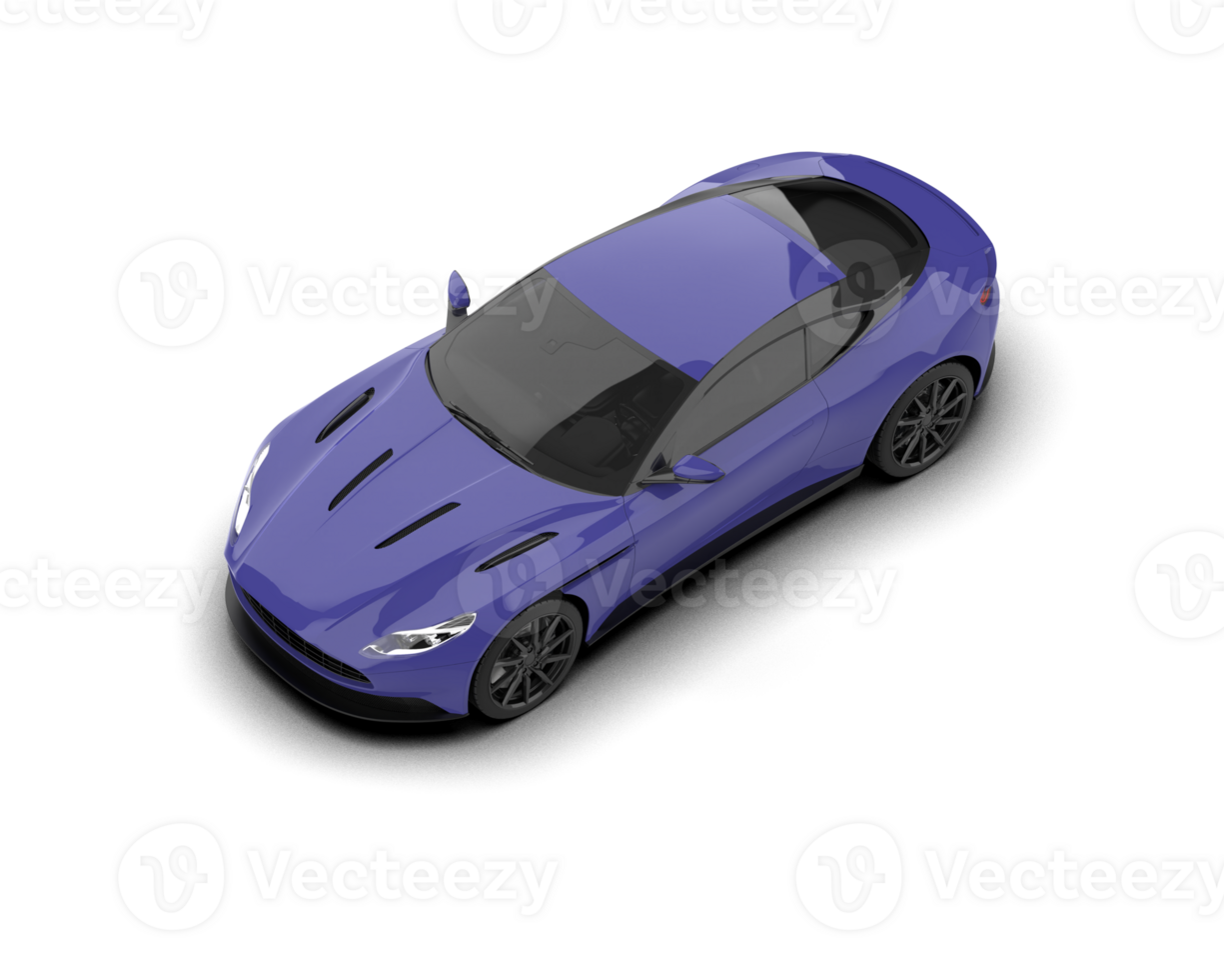Realistic sport car isolated on background. 3d rendering - illustration png