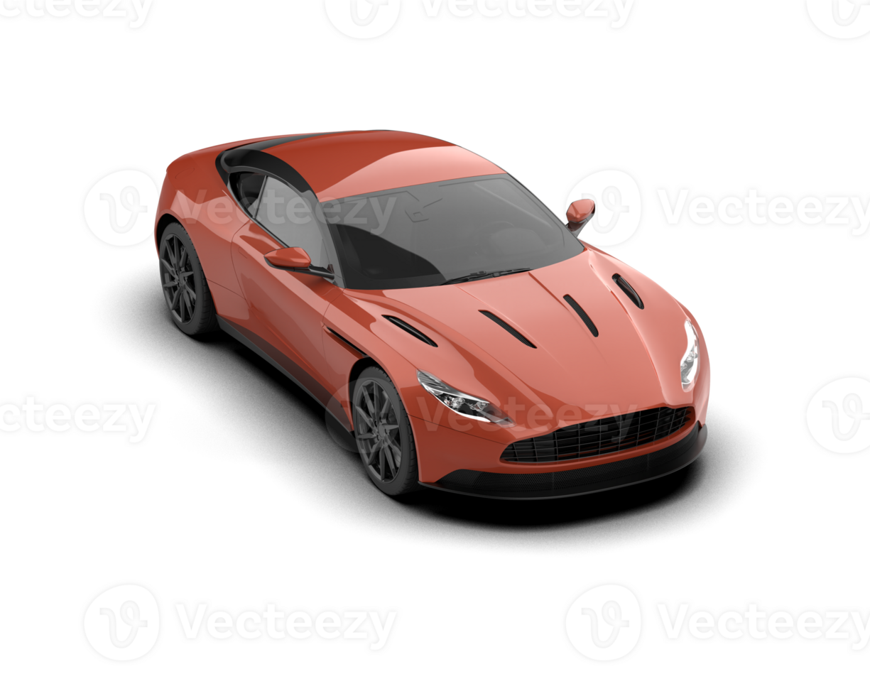 Realistic sport car isolated on background. 3d rendering - illustration png