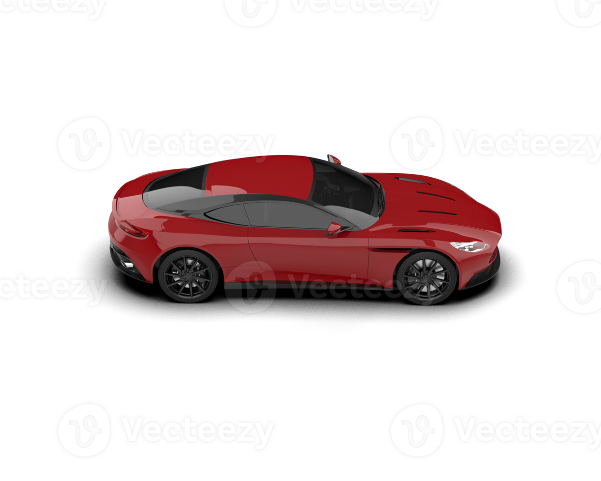 Realistic sport car isolated on background. 3d rendering - illustration png
