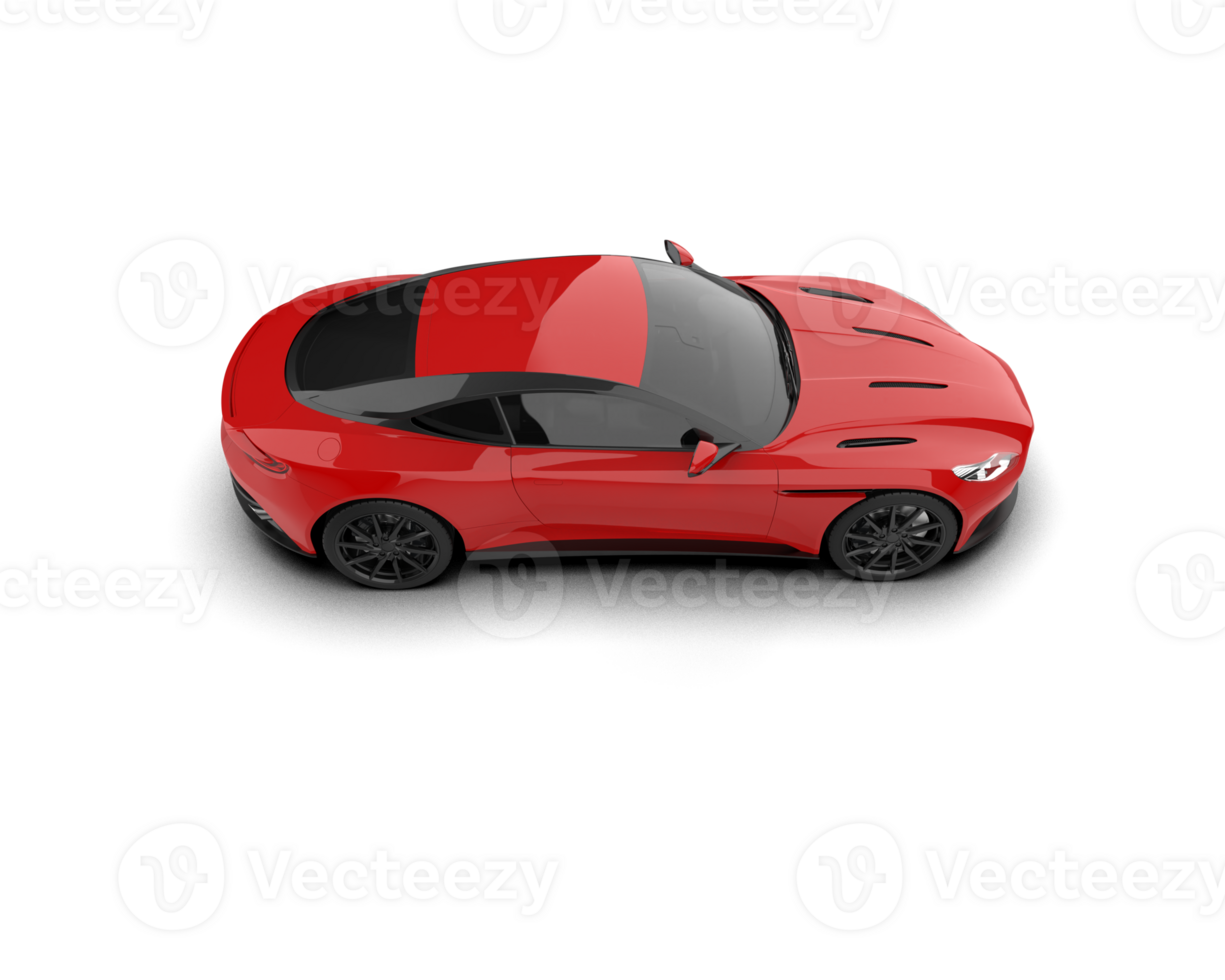 Realistic sport car isolated on background. 3d rendering - illustration png