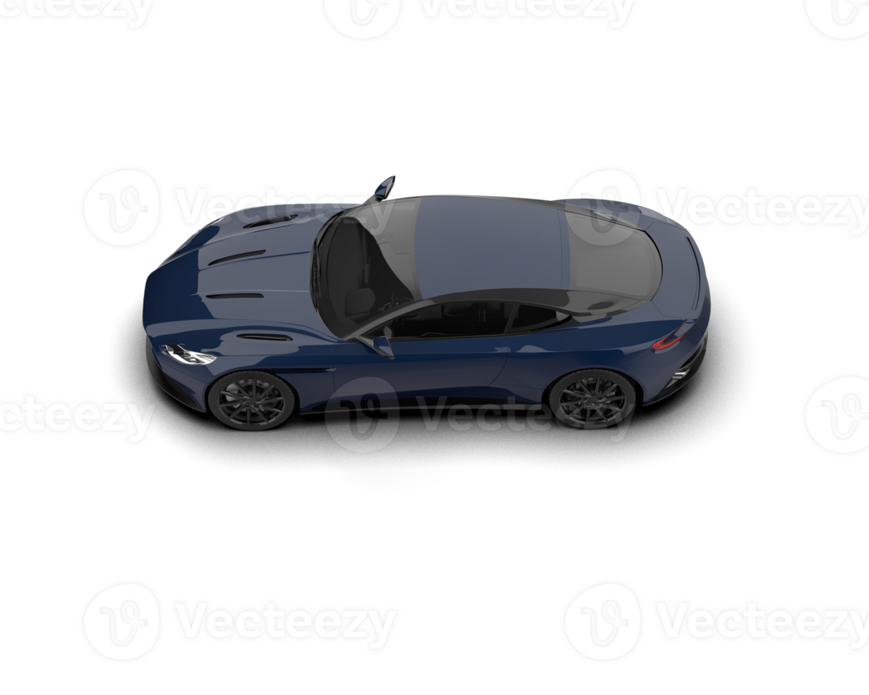 Realistic sport car isolated on background. 3d rendering - illustration png