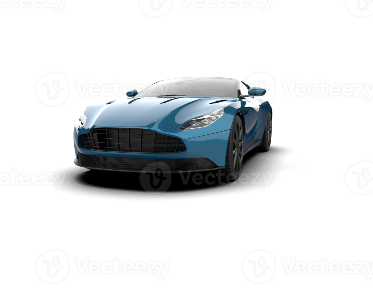 Realistic sport car isolated on background. 3d rendering - illustration png