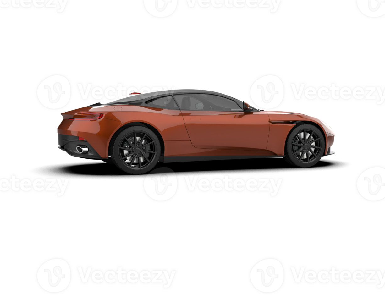 Realistic sport car isolated on background. 3d rendering - illustration png