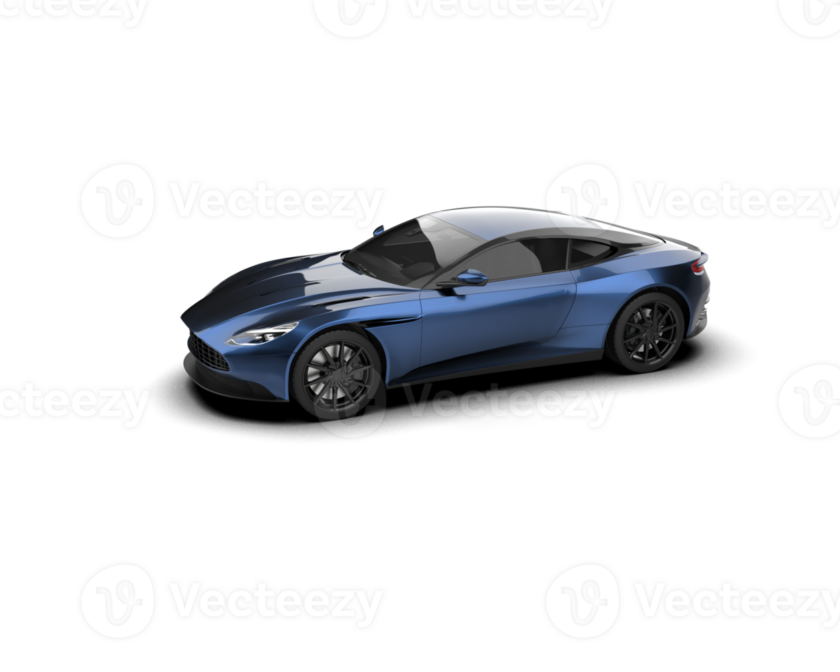Realistic sport car isolated on background. 3d rendering - illustration png