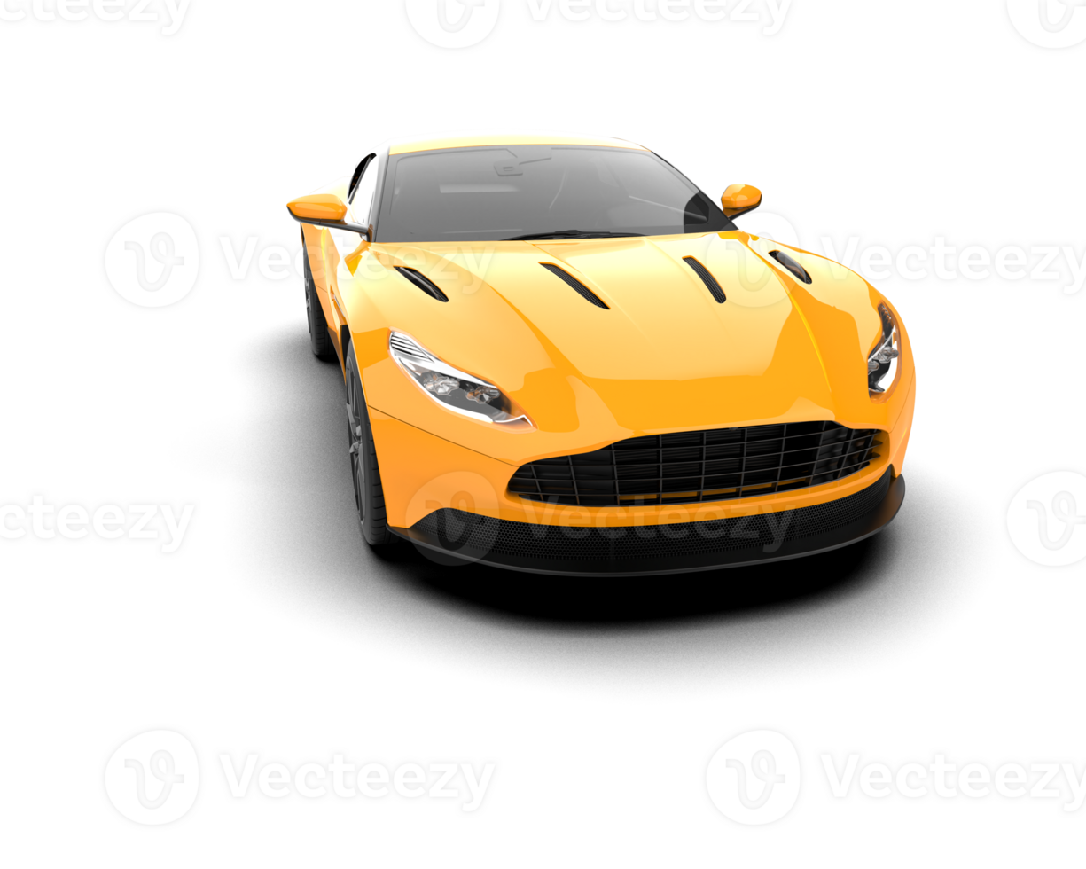 Realistic sport car isolated on background. 3d rendering - illustration png