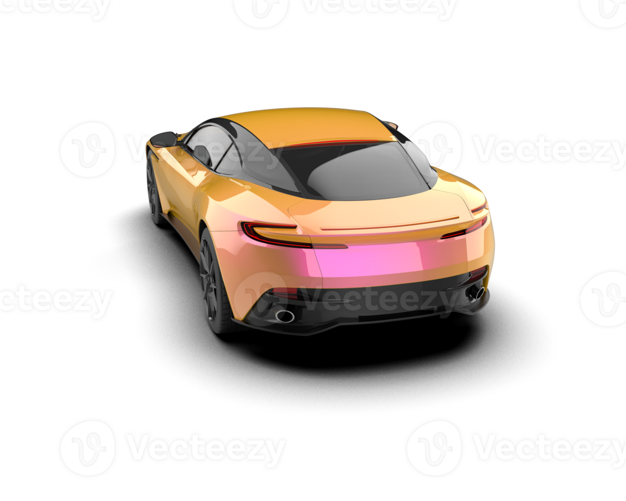 Realistic sport car isolated on background. 3d rendering - illustration png