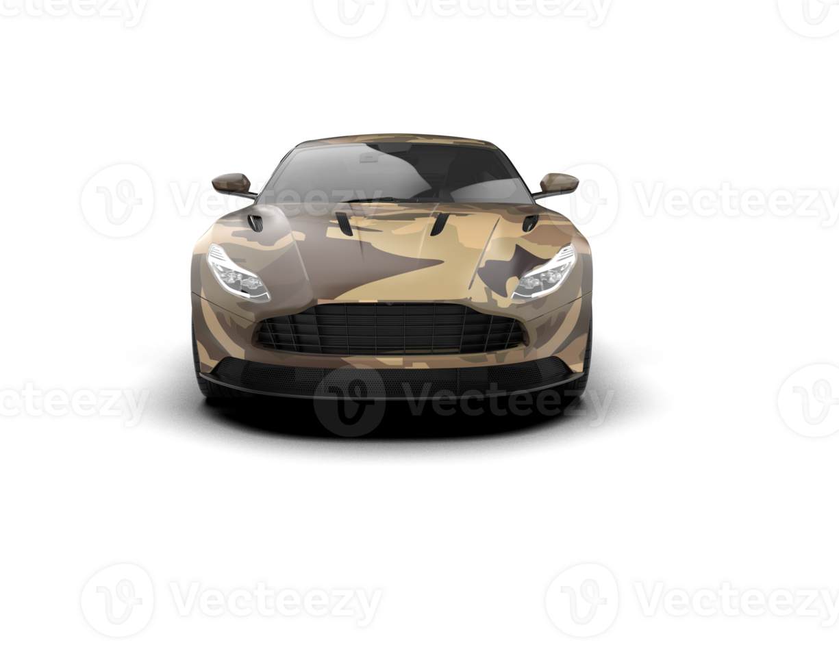 Realistic sport car isolated on background. 3d rendering - illustration png