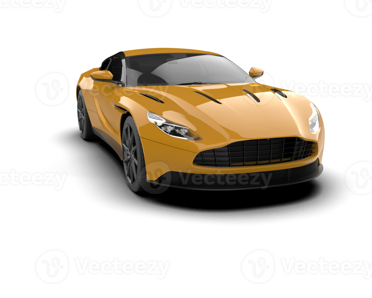 Realistic sport car isolated on background. 3d rendering - illustration png