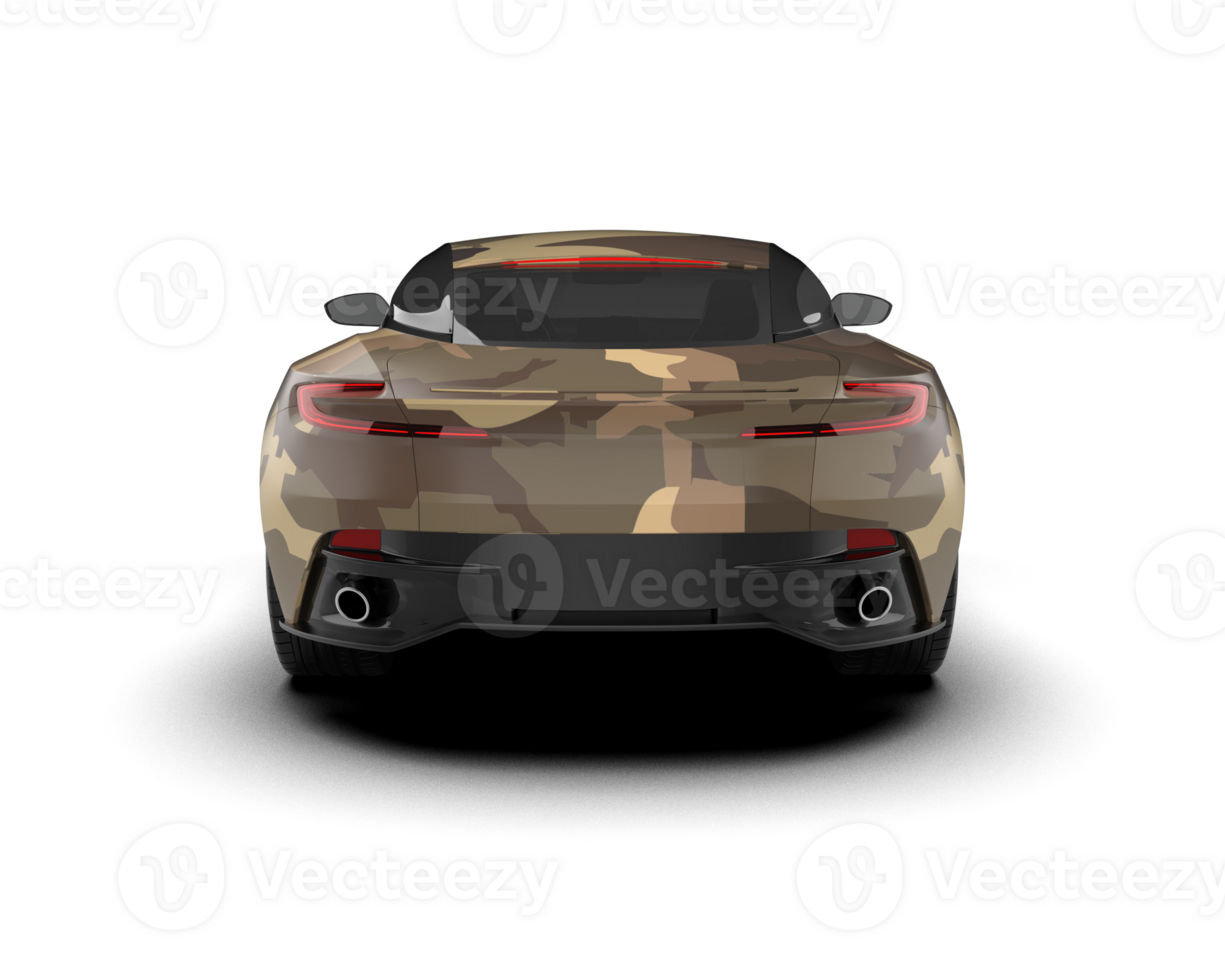 Realistic sport car isolated on background. 3d rendering - illustration png