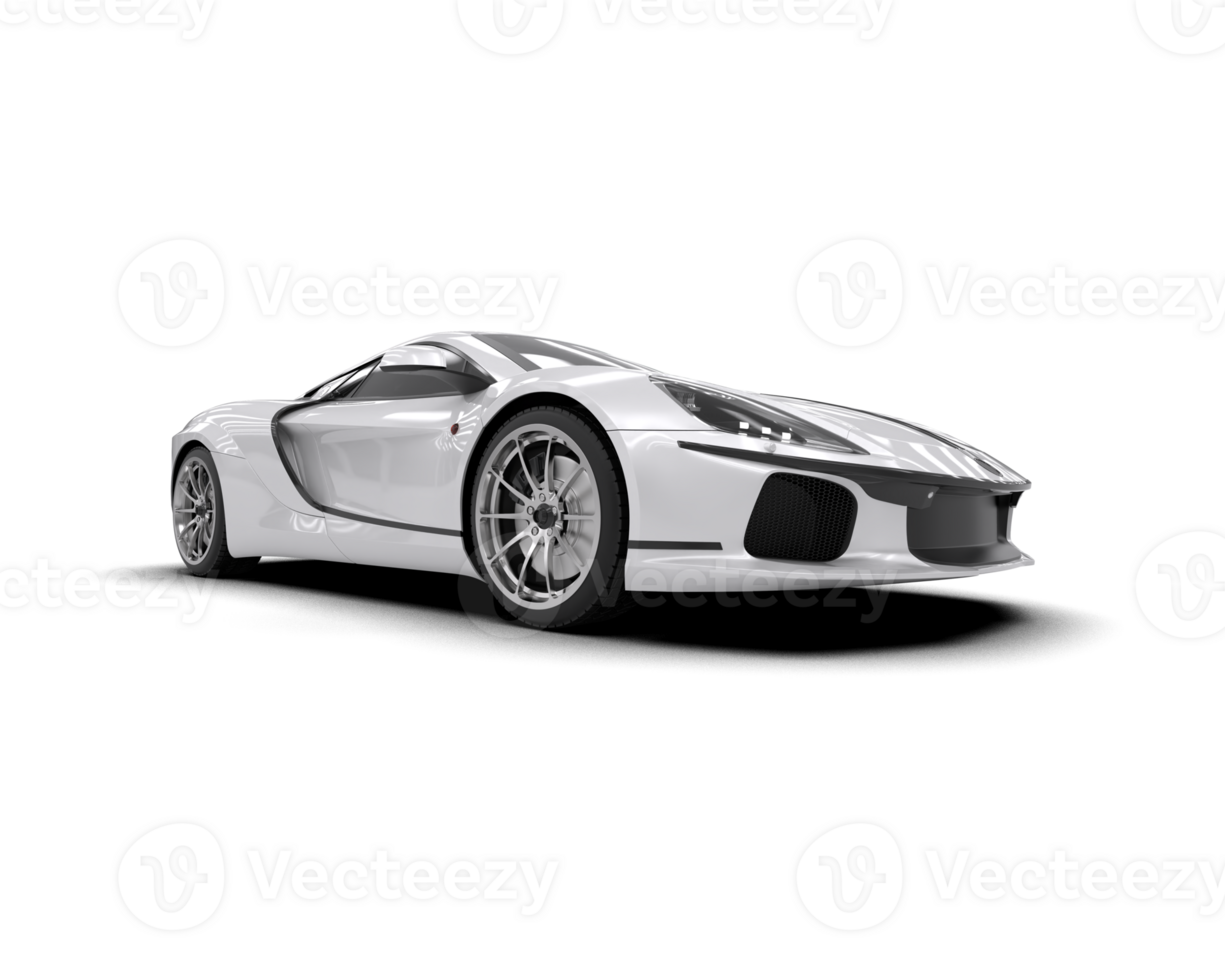 Realistic sport car isolated on background. 3d rendering - illustration png