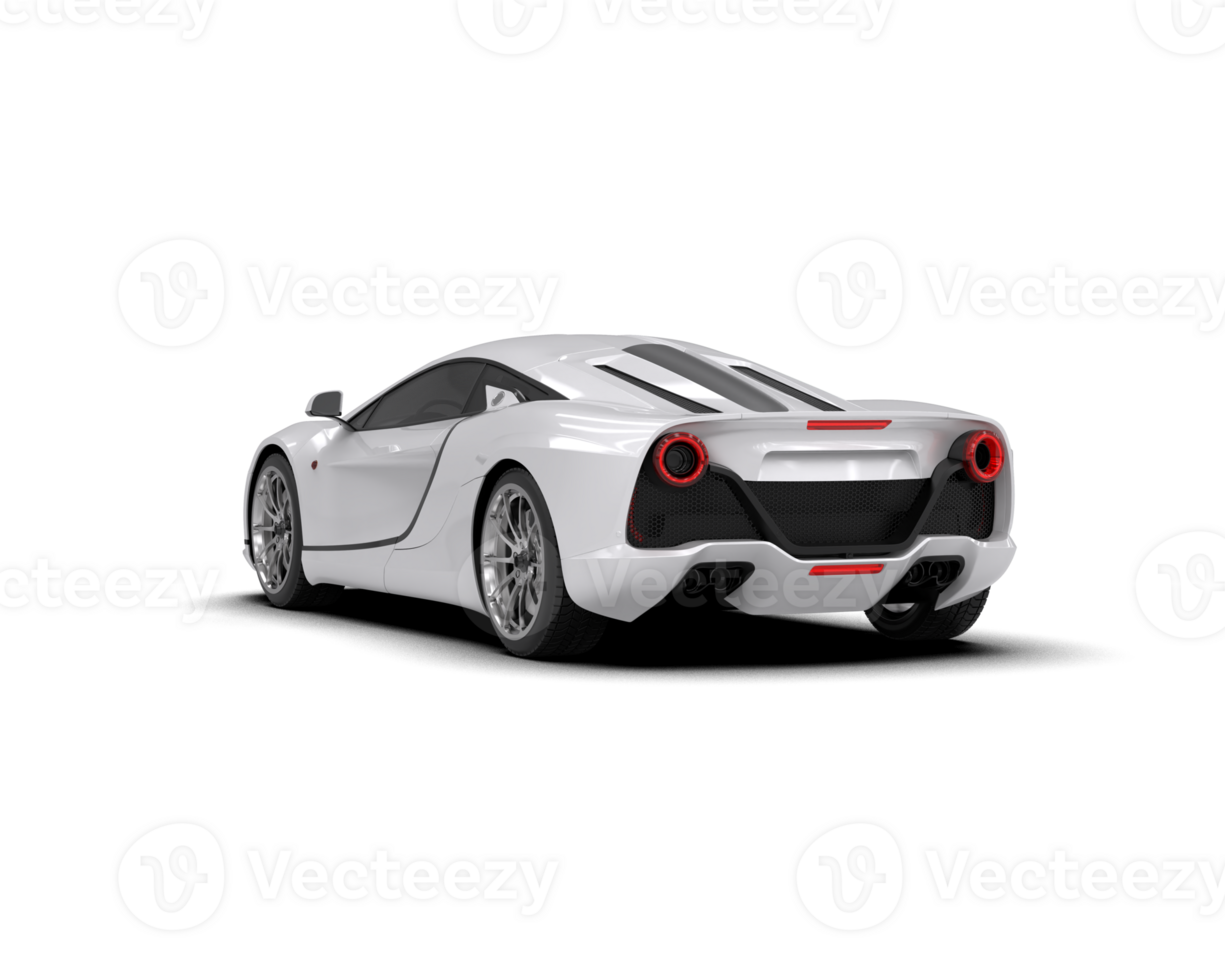 Realistic sport car isolated on background. 3d rendering - illustration png