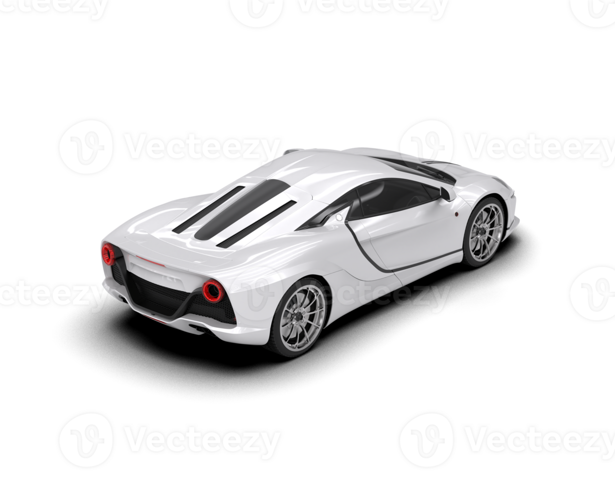 Realistic sport car isolated on background. 3d rendering - illustration png