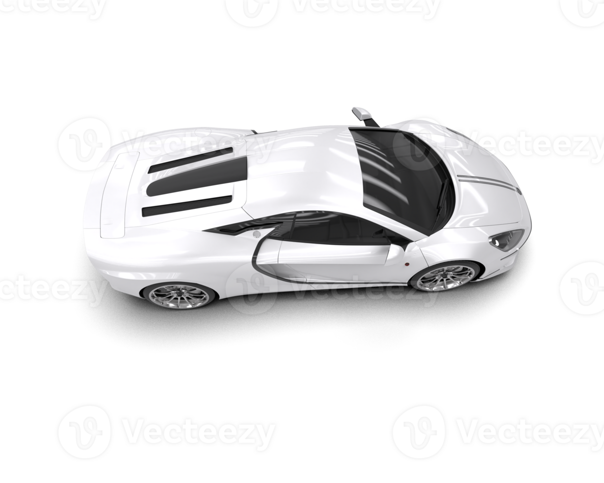 Realistic sport car isolated on background. 3d rendering - illustration png