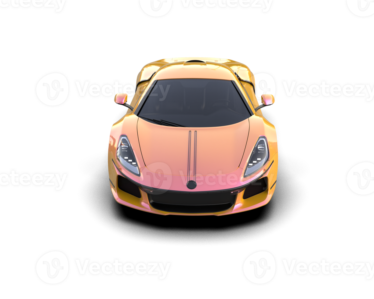 Realistic sport car isolated on background. 3d rendering - illustration png
