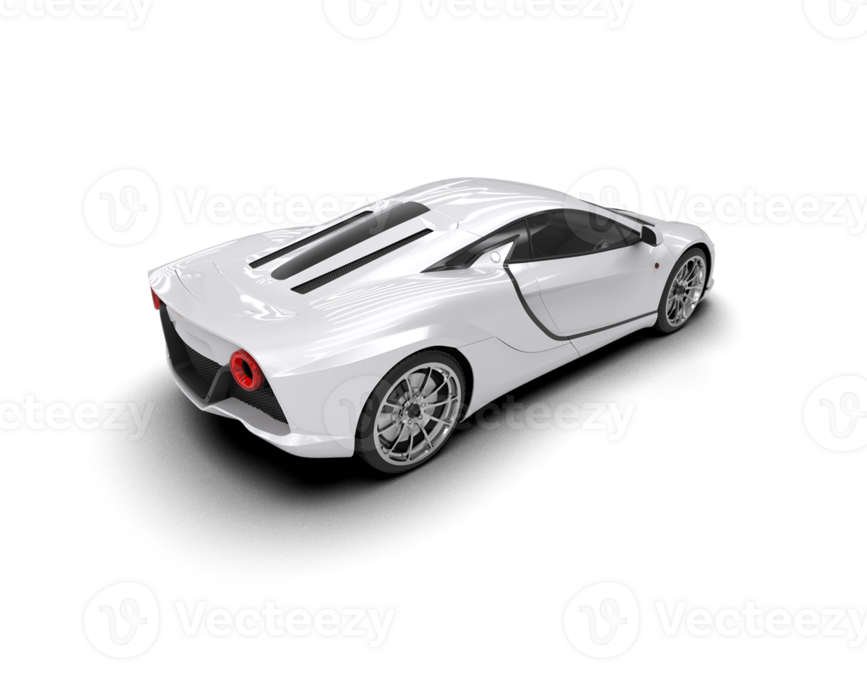 Realistic sport car isolated on background. 3d rendering - illustration png