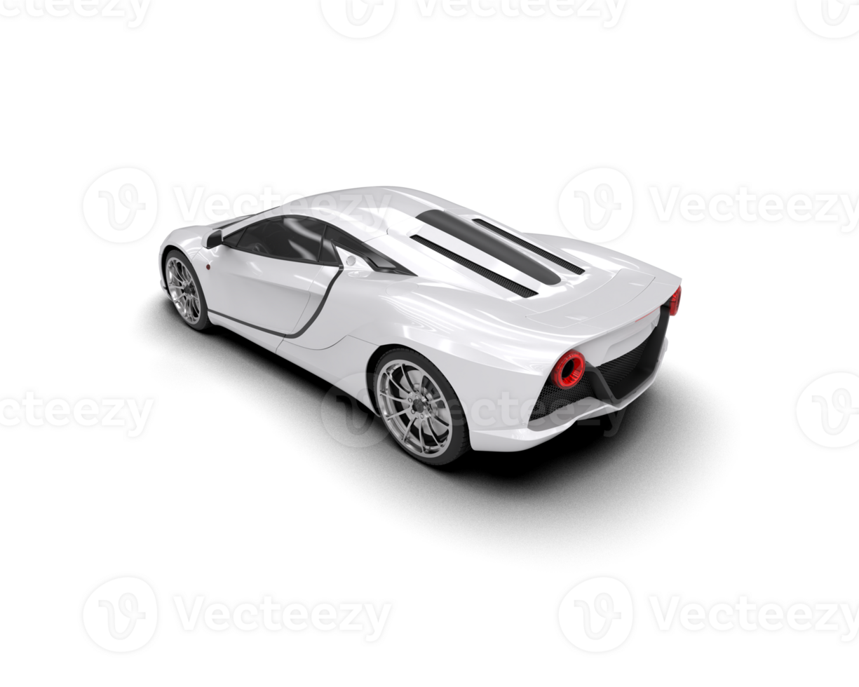 Realistic sport car isolated on background. 3d rendering - illustration png