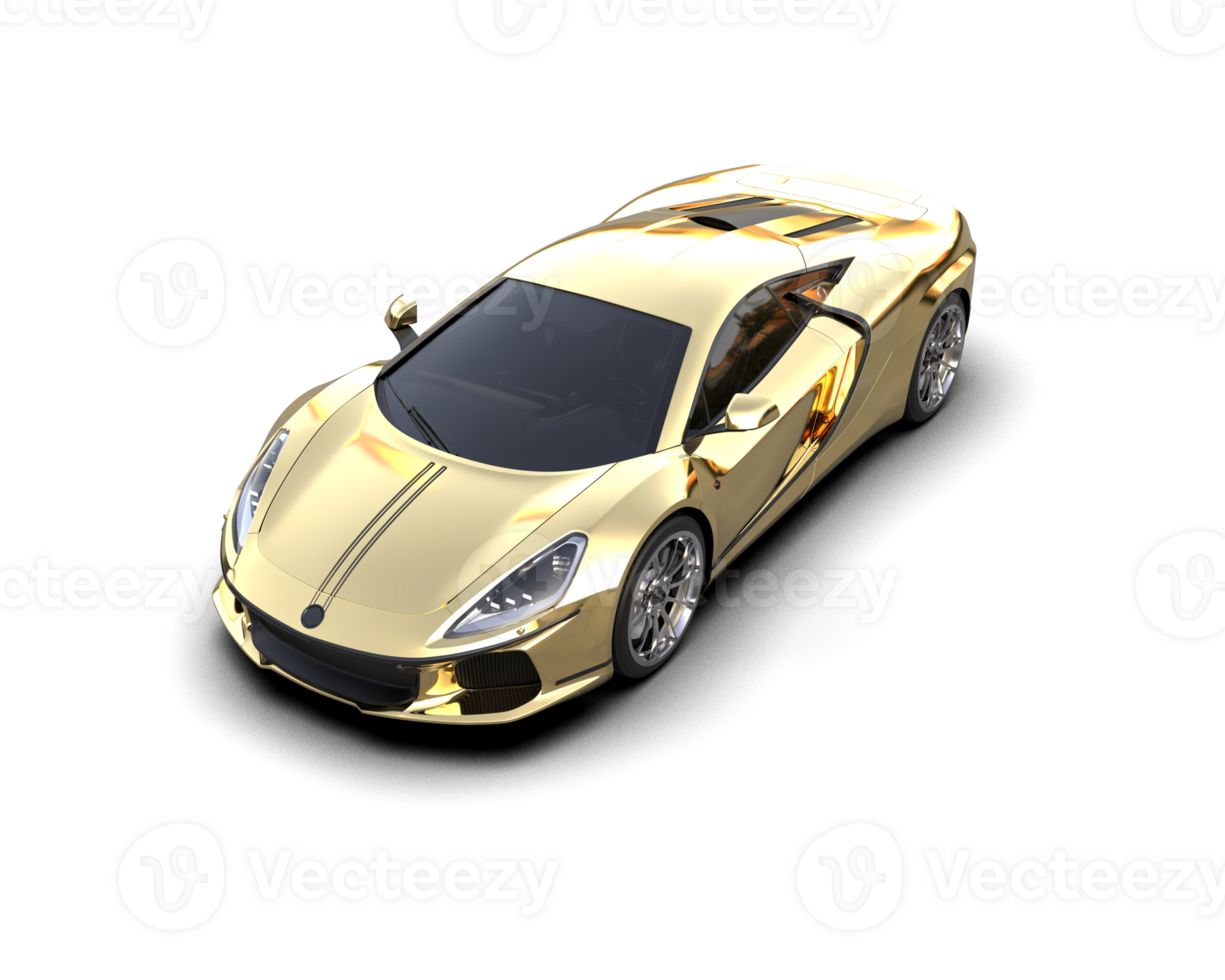 Realistic sport car isolated on background. 3d rendering - illustration png