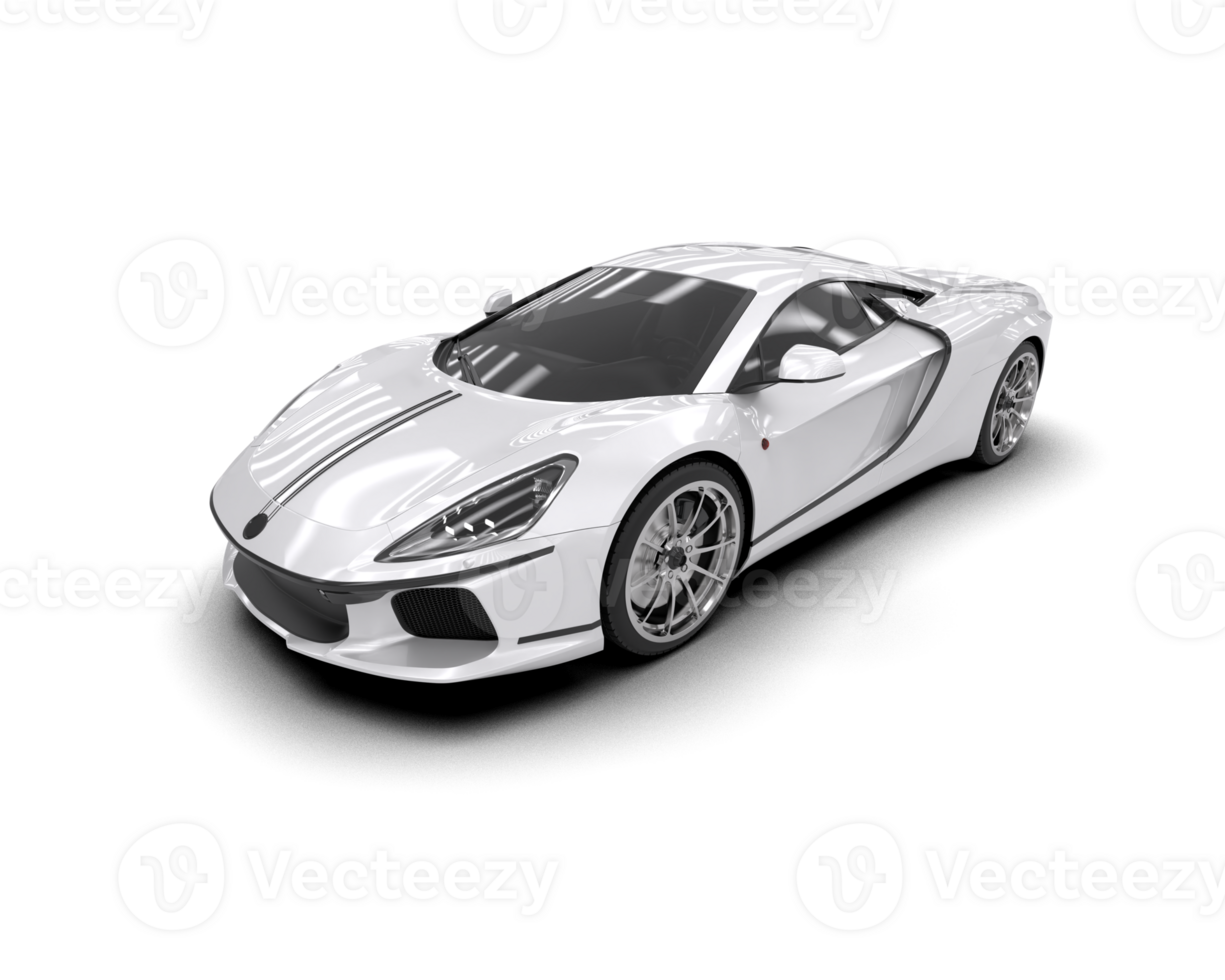 Realistic sport car isolated on background. 3d rendering - illustration png