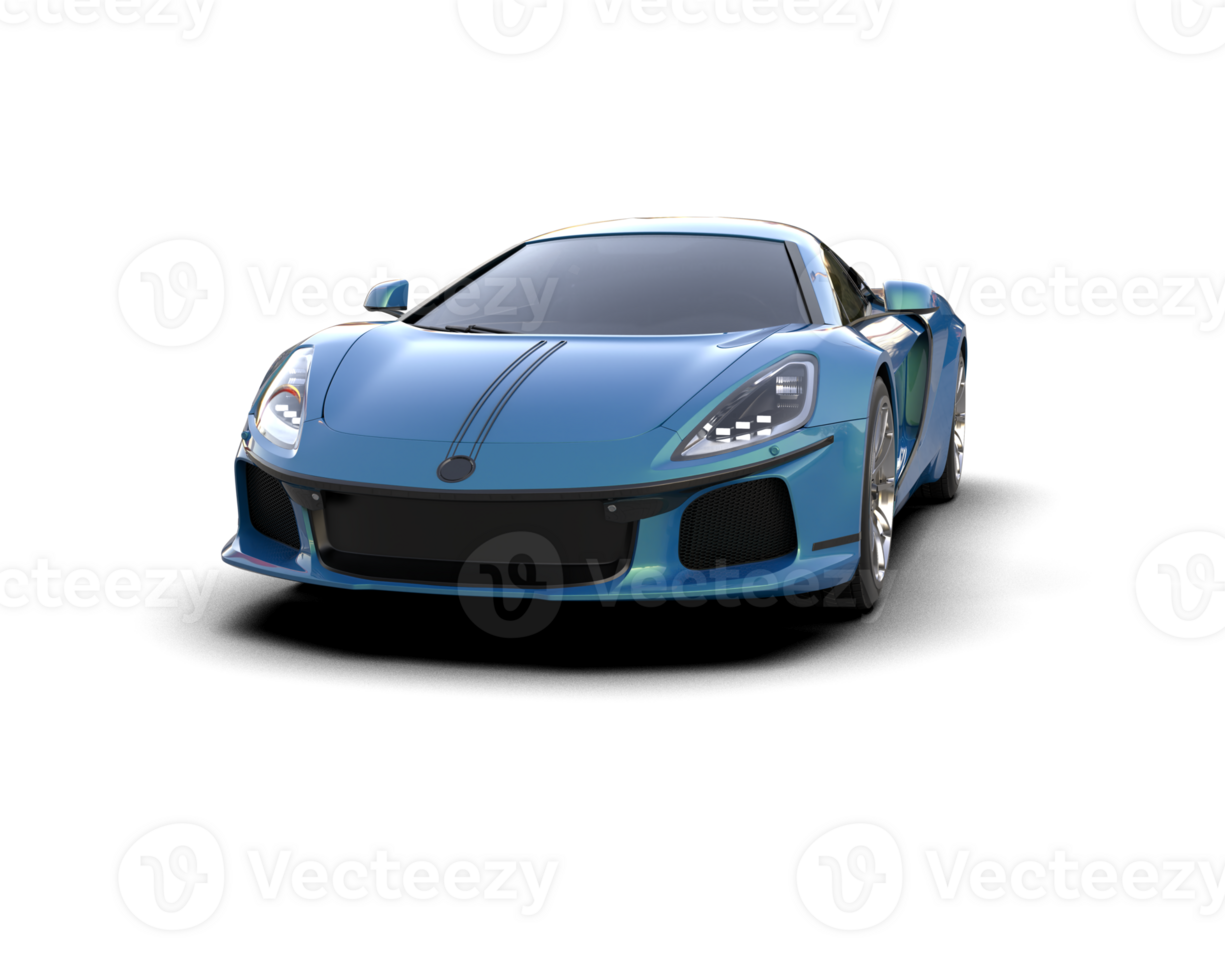 Realistic sport car isolated on background. 3d rendering - illustration png