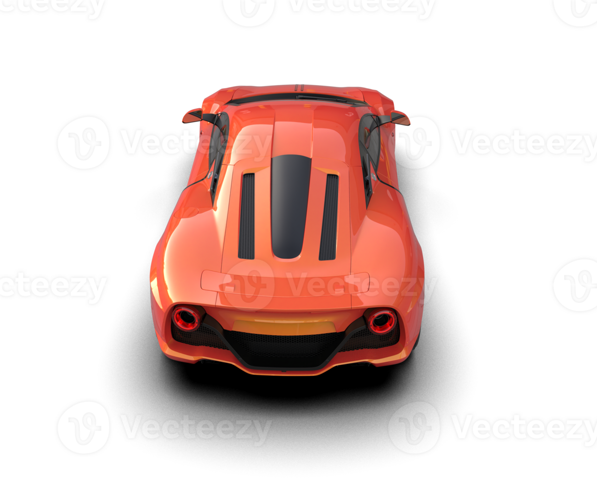 Realistic sport car isolated on background. 3d rendering - illustration png