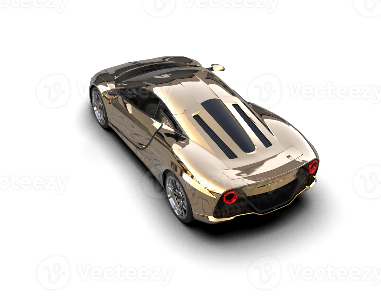 Realistic sport car isolated on background. 3d rendering - illustration png