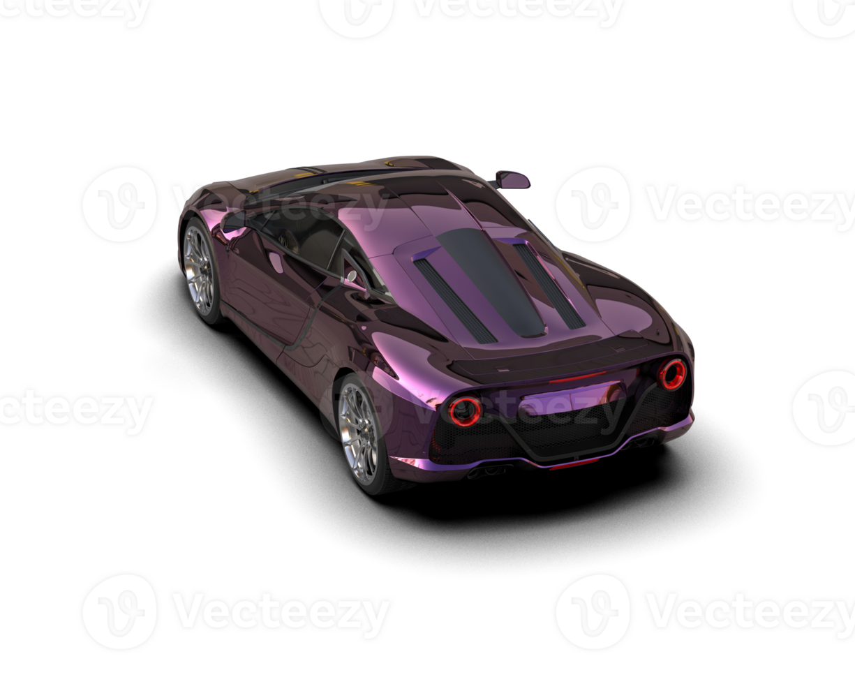 Realistic sport car isolated on background. 3d rendering - illustration png