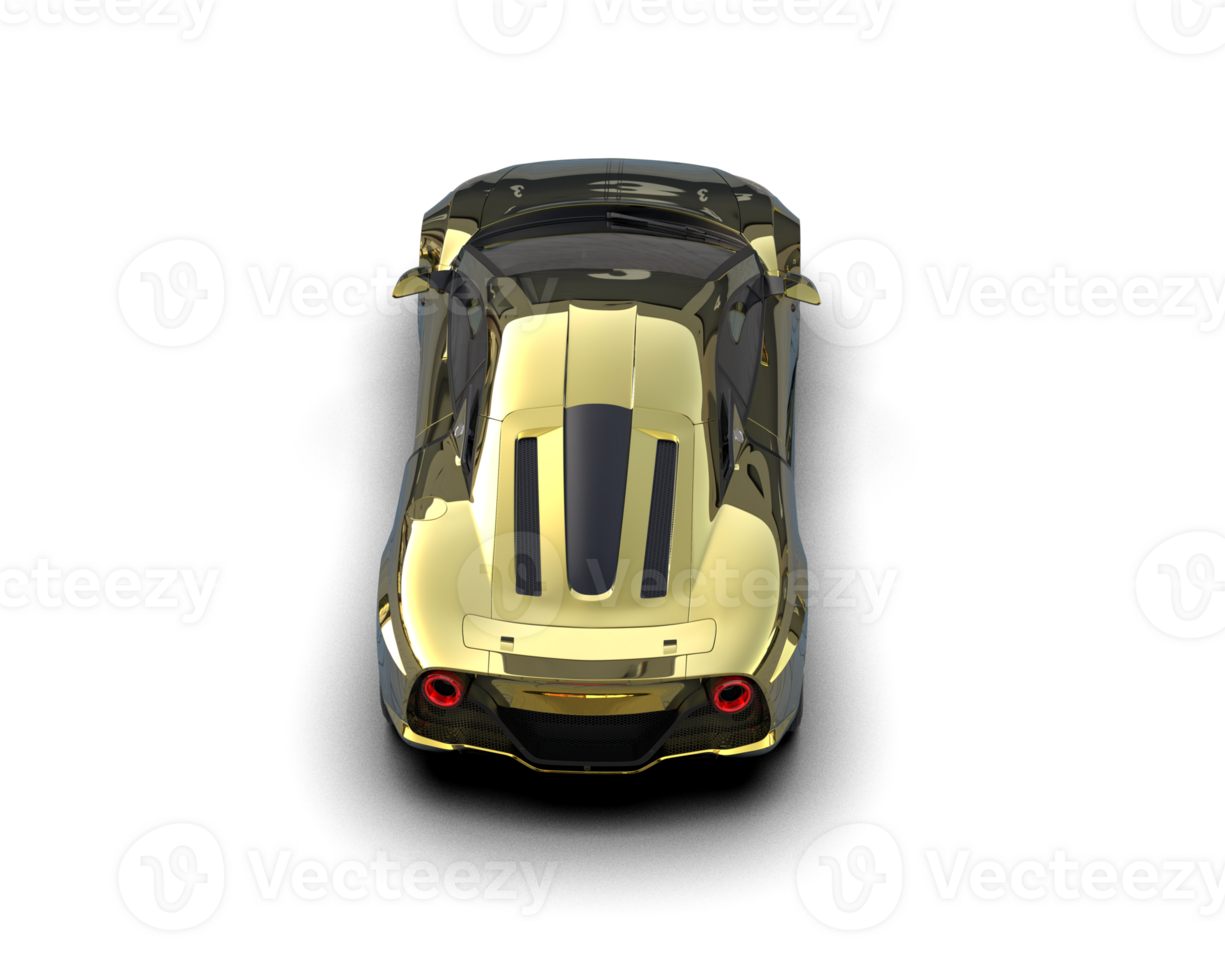 Realistic sport car isolated on background. 3d rendering - illustration png