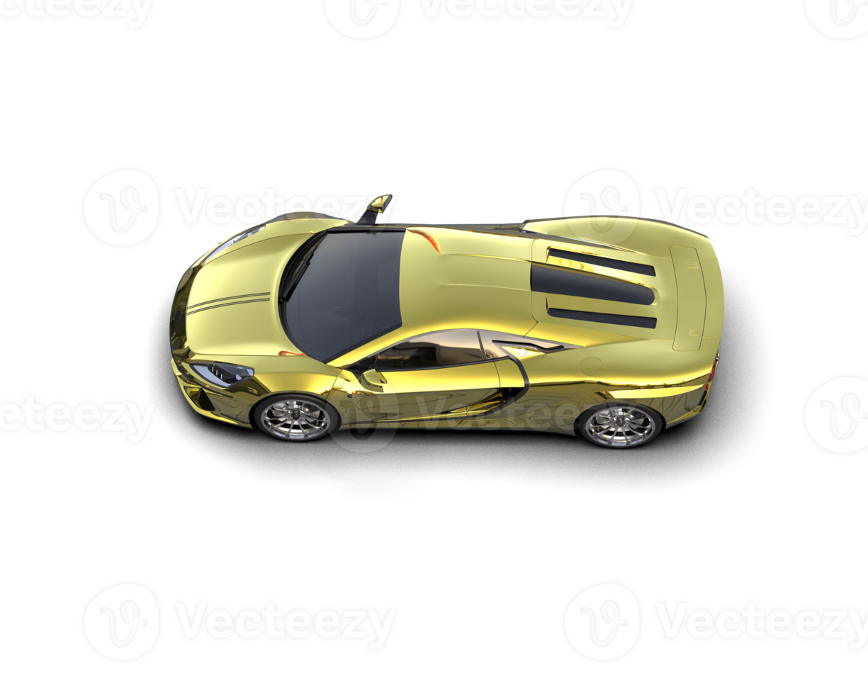 Realistic sport car isolated on background. 3d rendering - illustration png