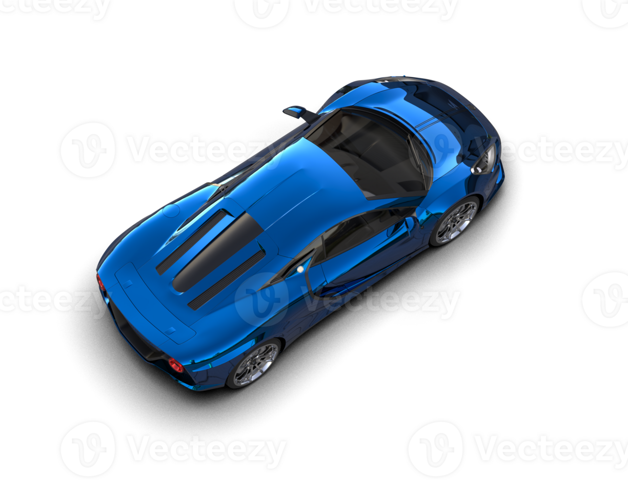 Realistic sport car isolated on background. 3d rendering - illustration png