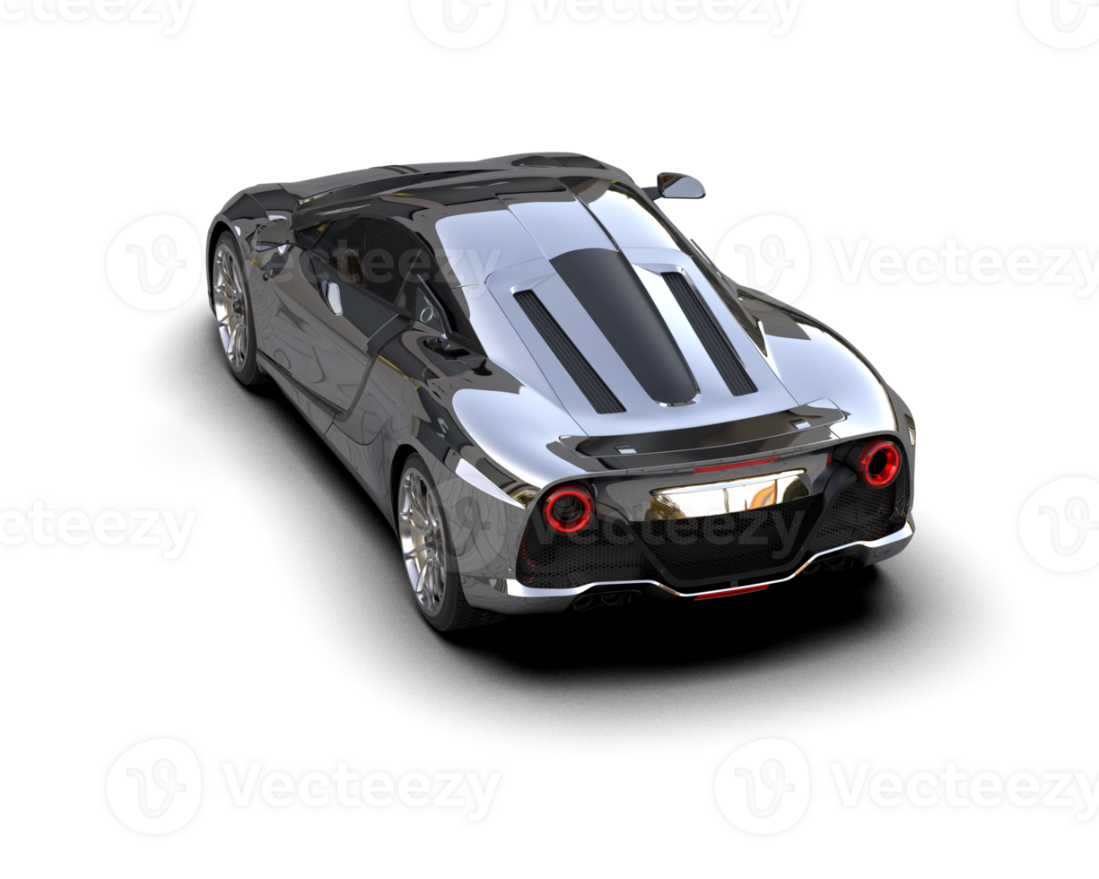 Realistic sport car isolated on background. 3d rendering - illustration png