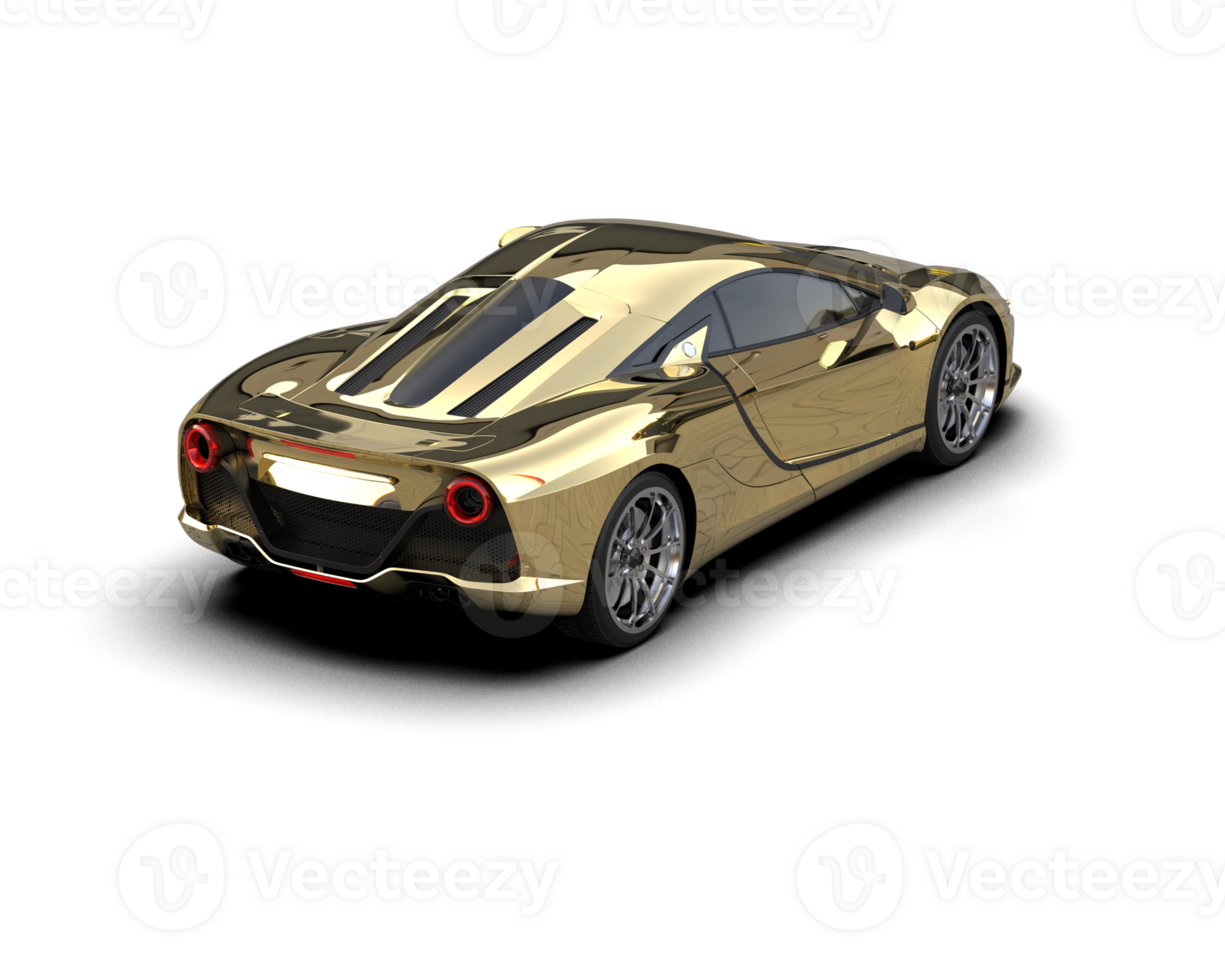 Realistic sport car isolated on background. 3d rendering - illustration png
