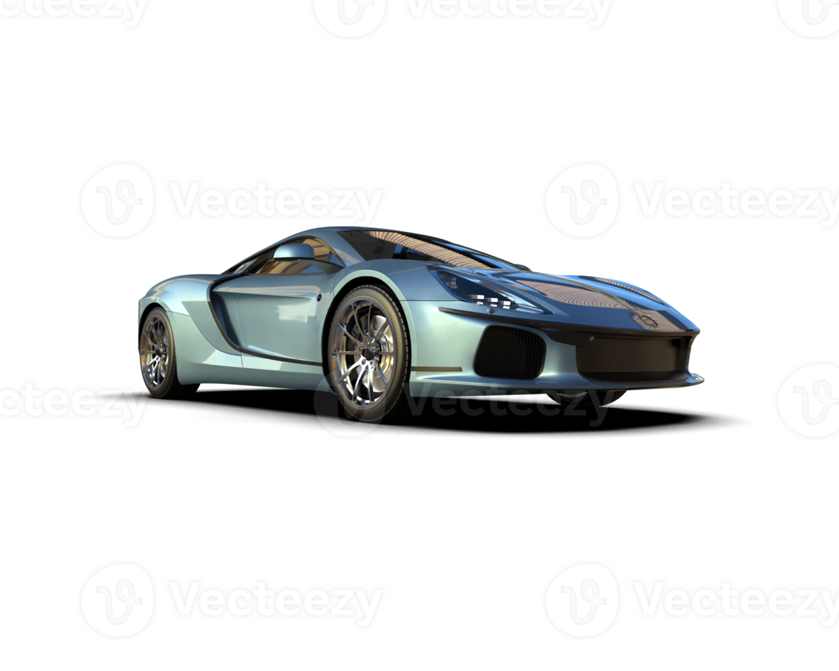 Realistic sport car isolated on background. 3d rendering - illustration png