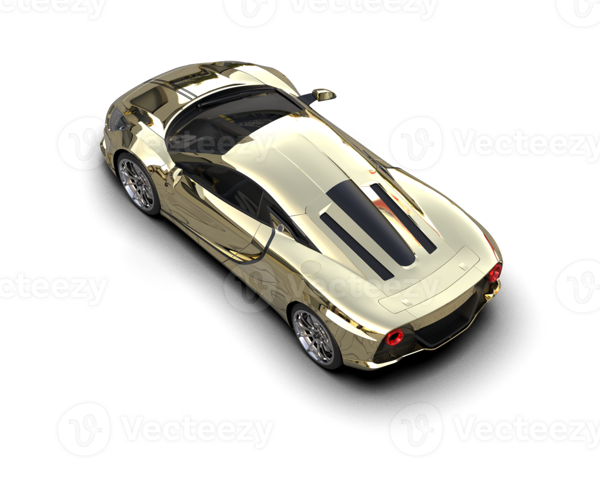 Realistic sport car isolated on background. 3d rendering - illustration png
