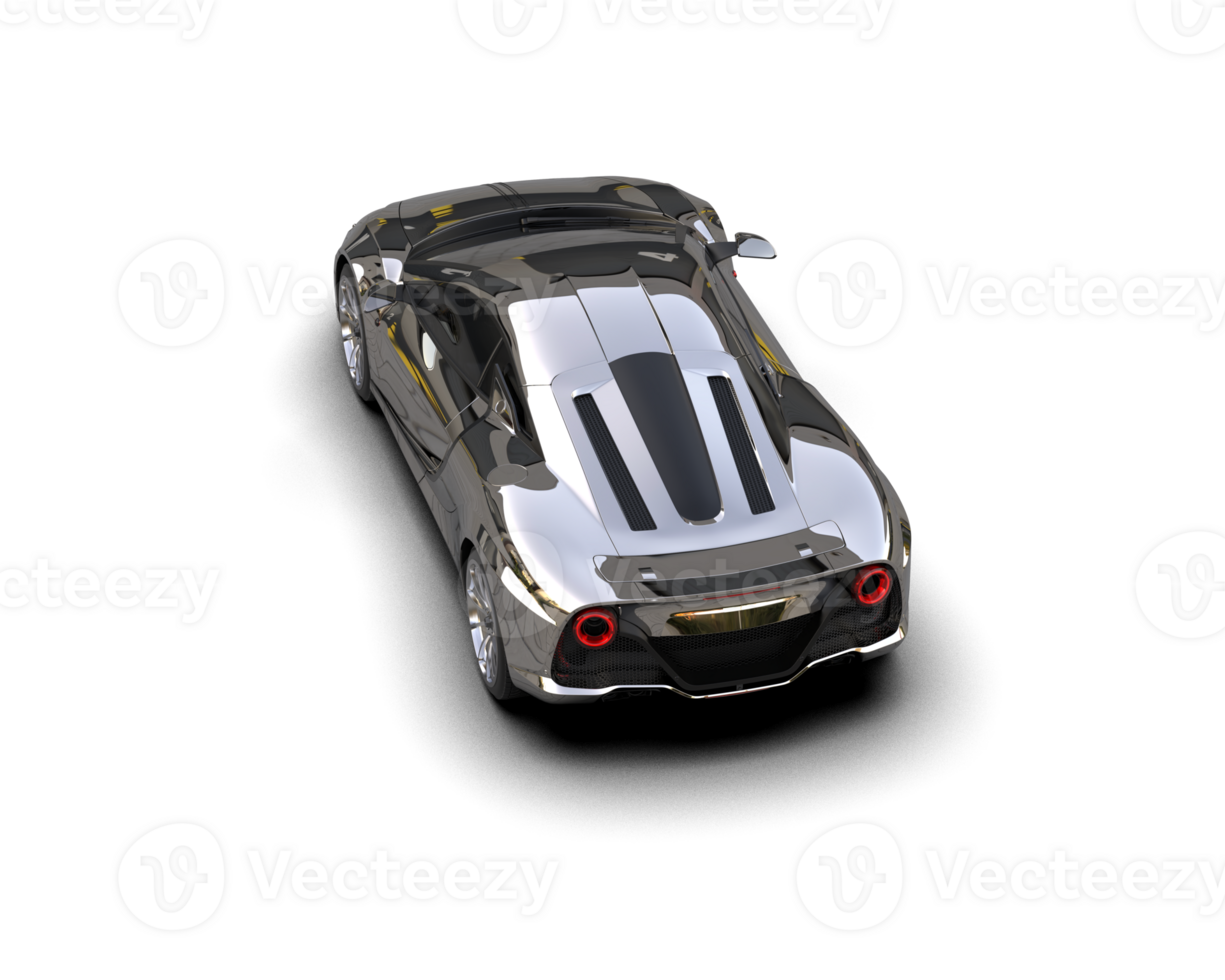 Realistic sport car isolated on background. 3d rendering - illustration png