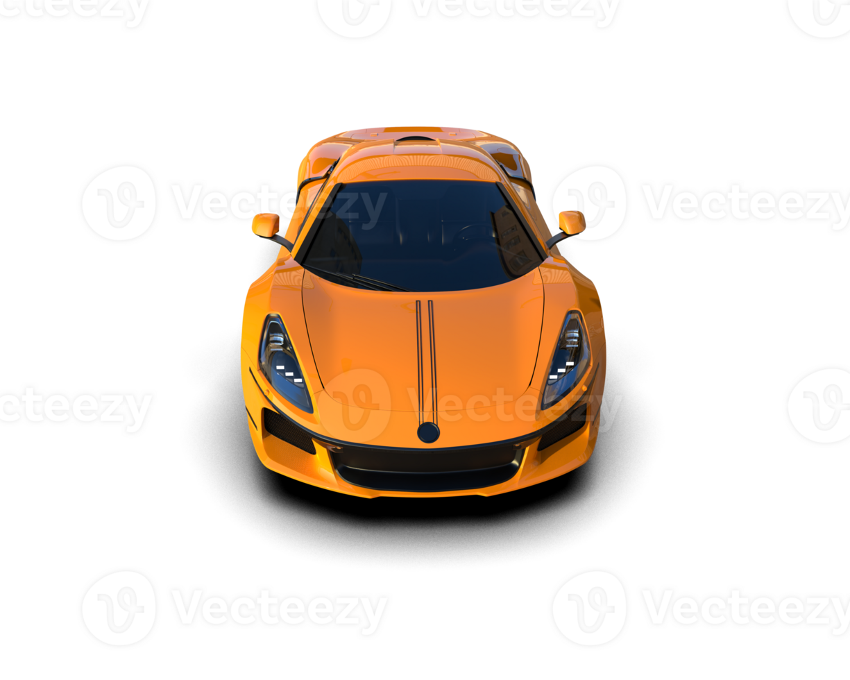 Realistic sport car isolated on background. 3d rendering - illustration png