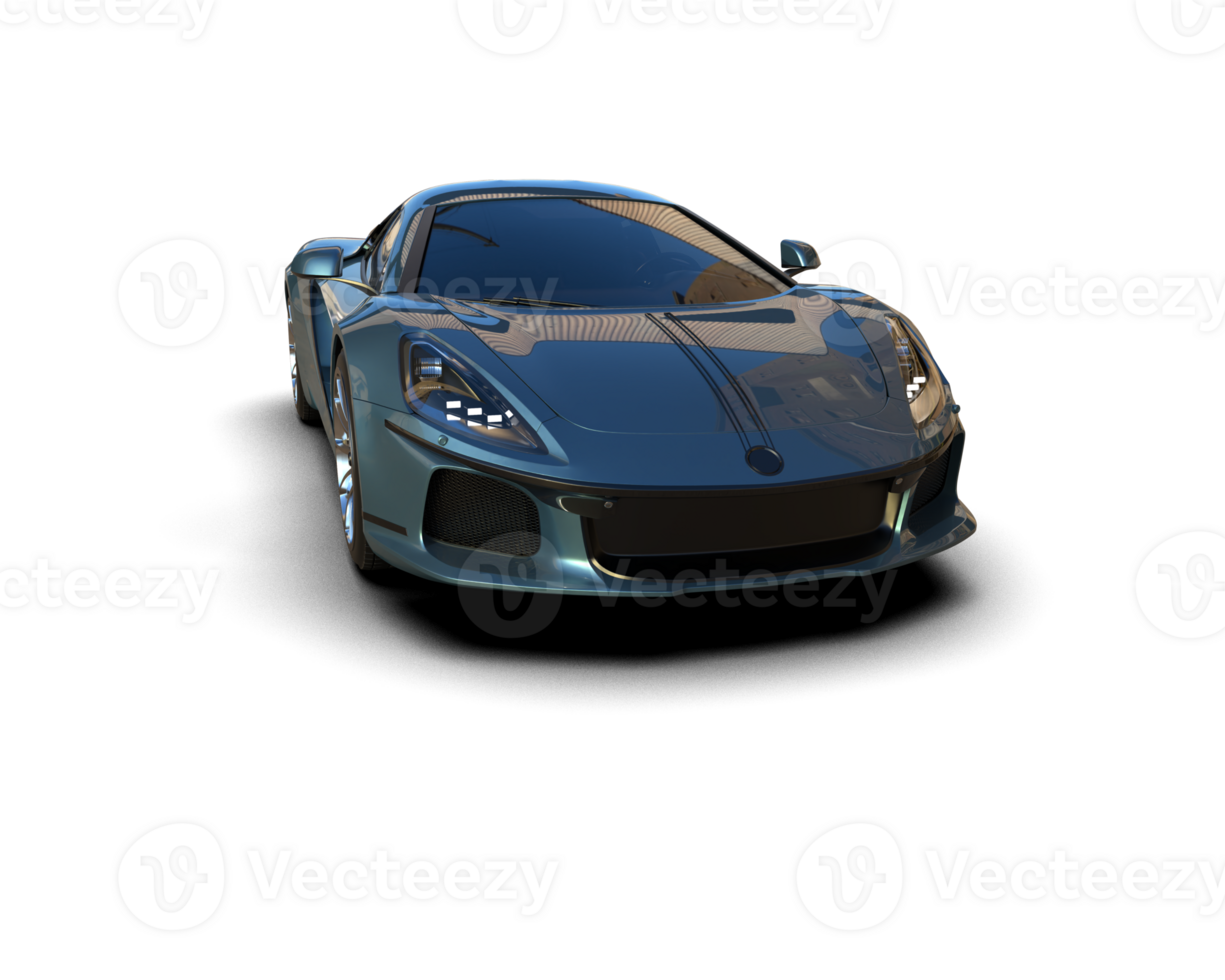 Realistic sport car isolated on background. 3d rendering - illustration png